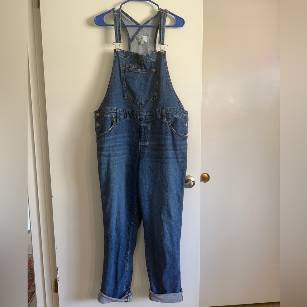 Universal Thread light blue denim overalls